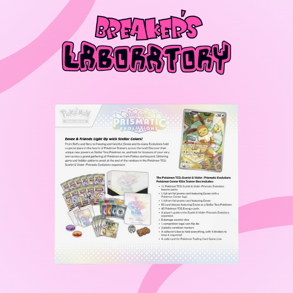 Prismatic Evolutions Pokemon Center Elite Trainer Box (Exclusive)